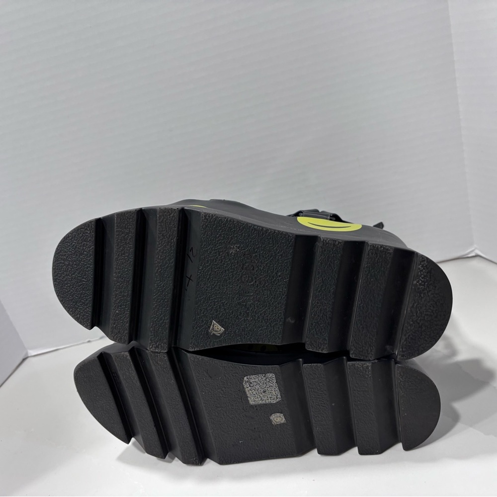 Lamoda Keep Smiling Platform Sandals Black Size 8 - Picture 9 of 9